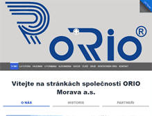 Tablet Screenshot of orio.cz